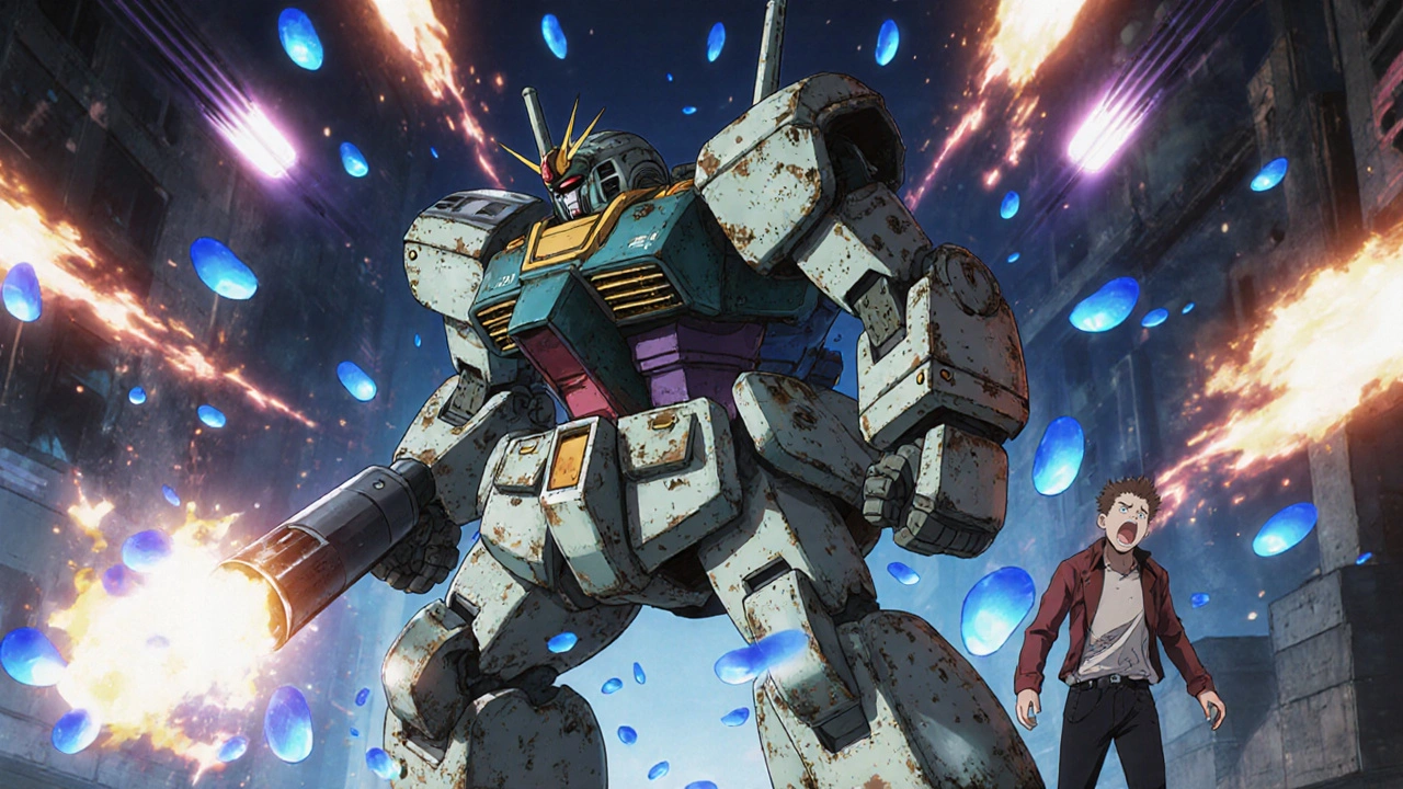 Outdated mech firing uncontrollable insulin blasts, causing dangerous drops.