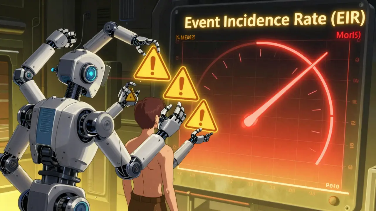 Robot counting multiple adverse events on a single patient, causing inflated risk measurement