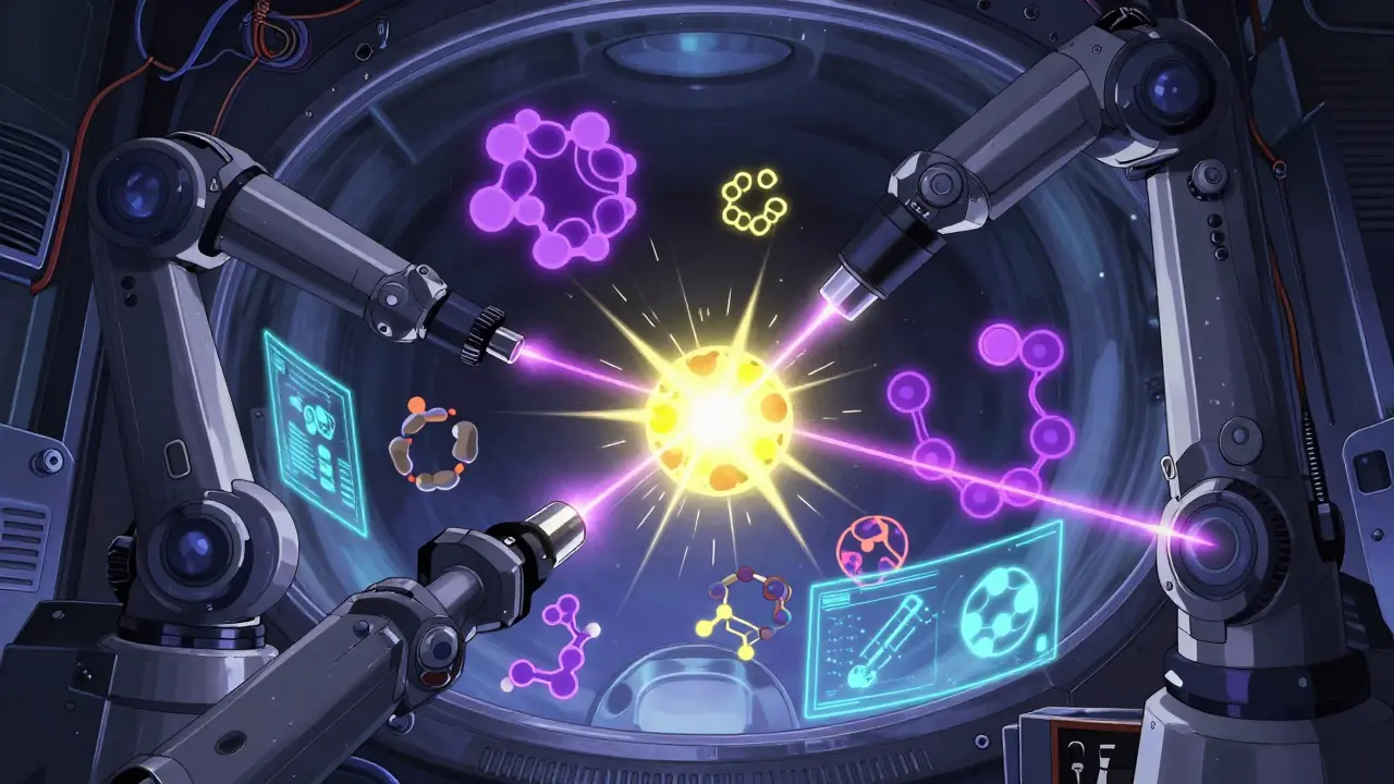 Robotic scanner detecting hidden energy spike in components