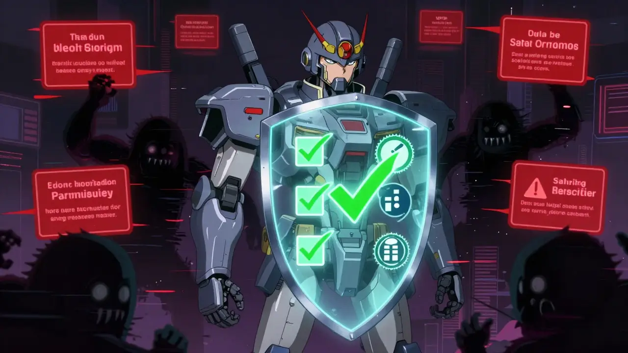 Mecha pilot protecting against digital scam monsters